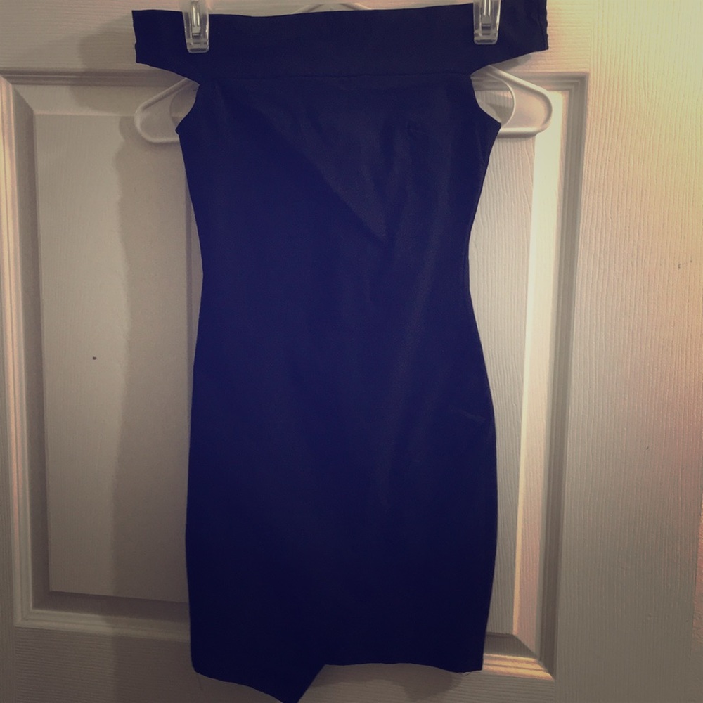 Off shoulder black dress